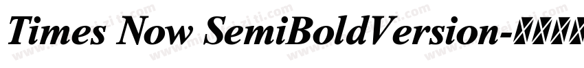 Times Now SemiBoldVersion字体转换